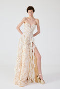 Haleia Flounce Long Dress