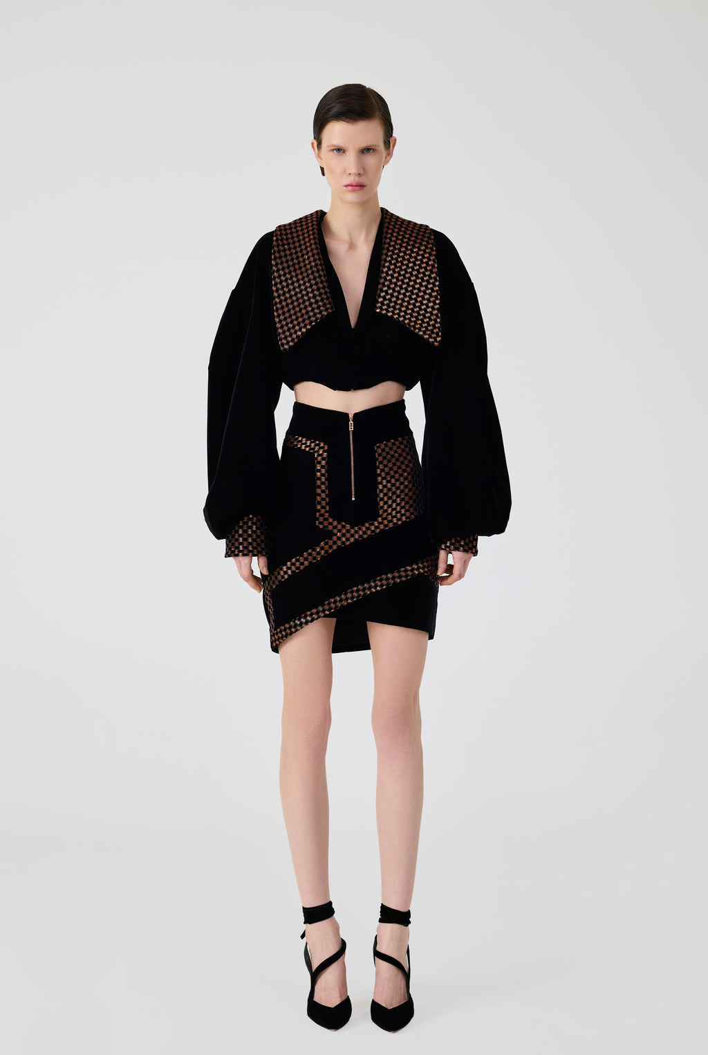 Haleia Velvet Crop Jacket