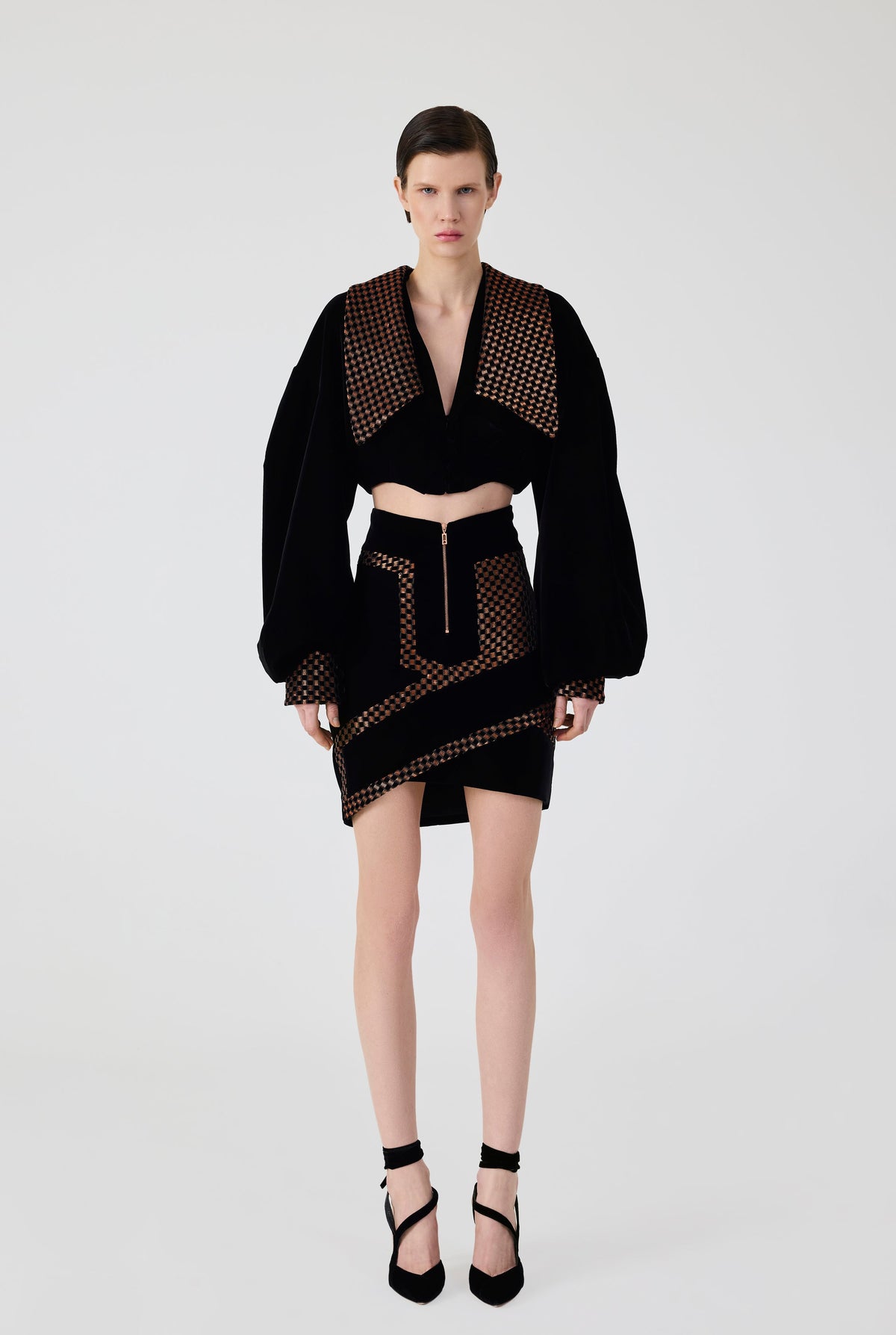 Haleia Velvet Crop Jacket