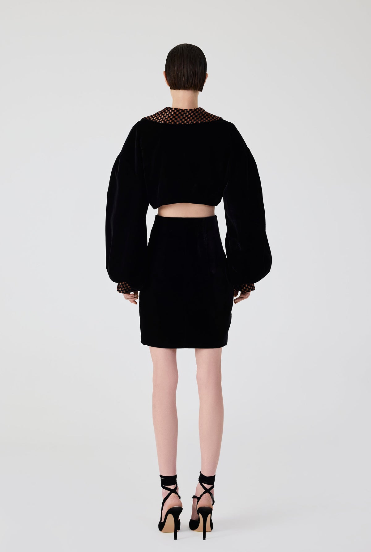 Haleia Velvet Mini Skirt