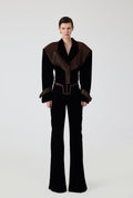 Haleia Velvet Oversize Jacket