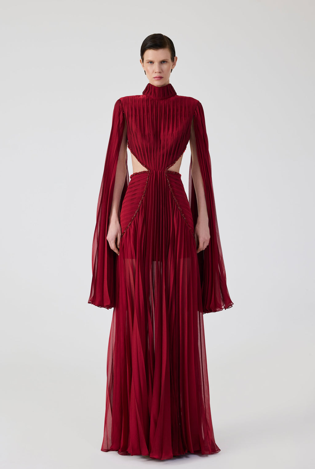Haleia Pleated Maxi Dress