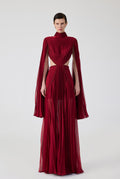 Haleia Pleated Maxi Dress