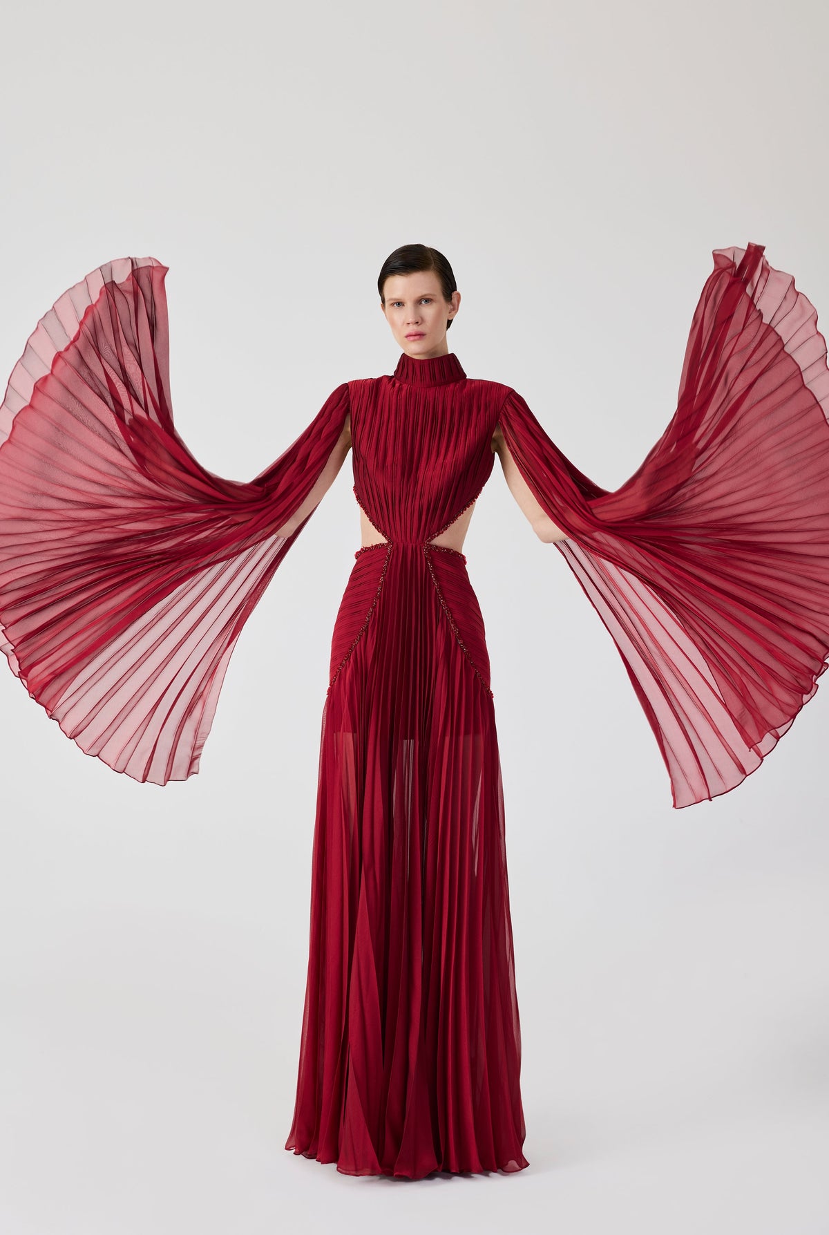 Haleia Pleated Maxi Dress