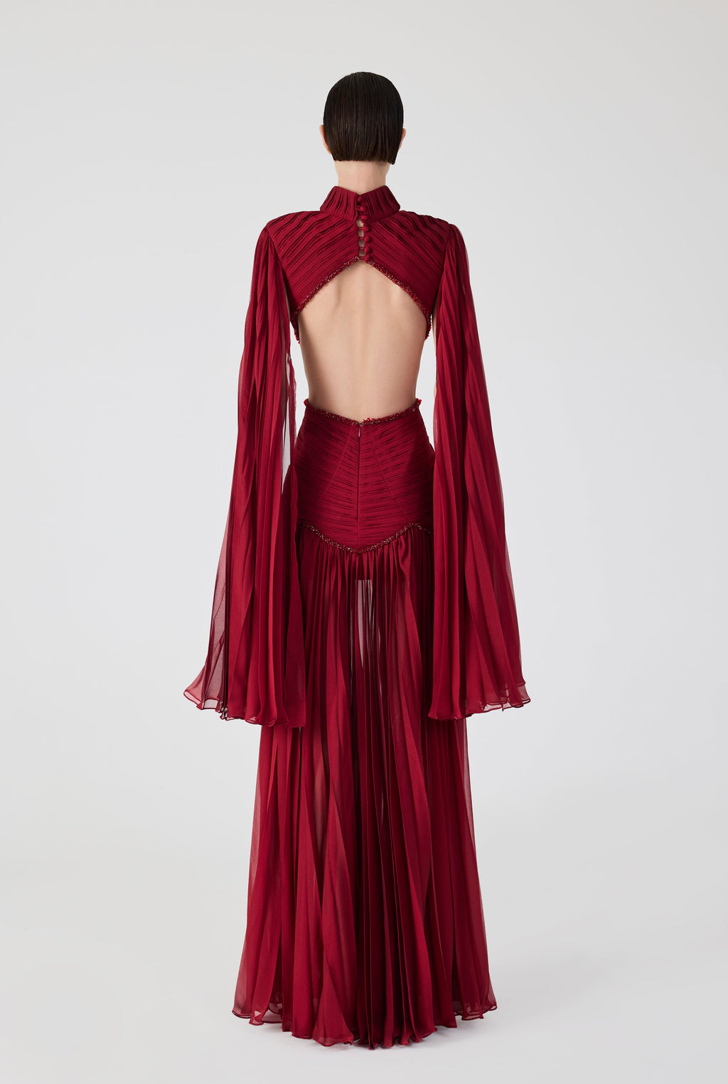 Haleia Pleated Maxi Dress