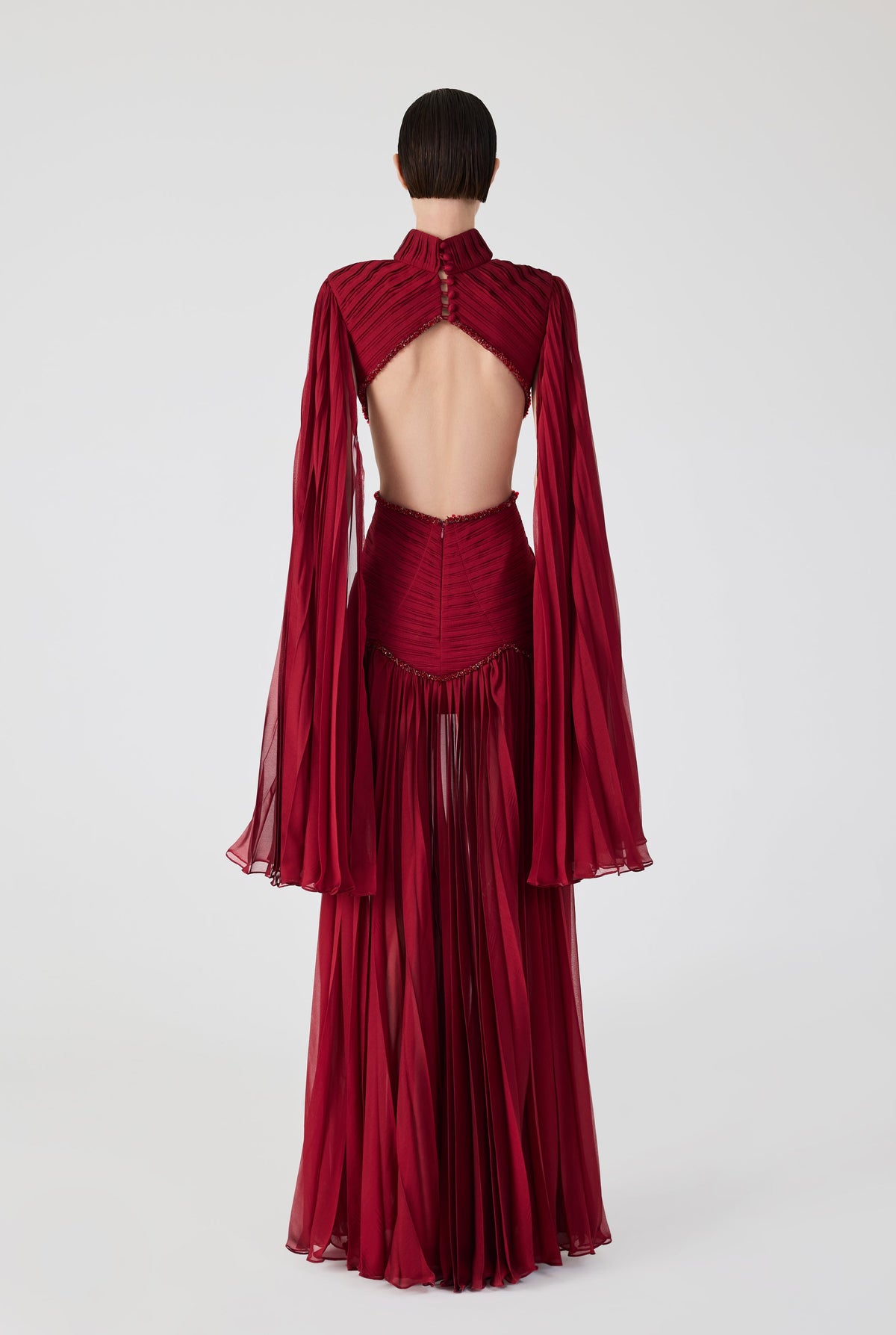 Haleia Pleated Maxi Dress