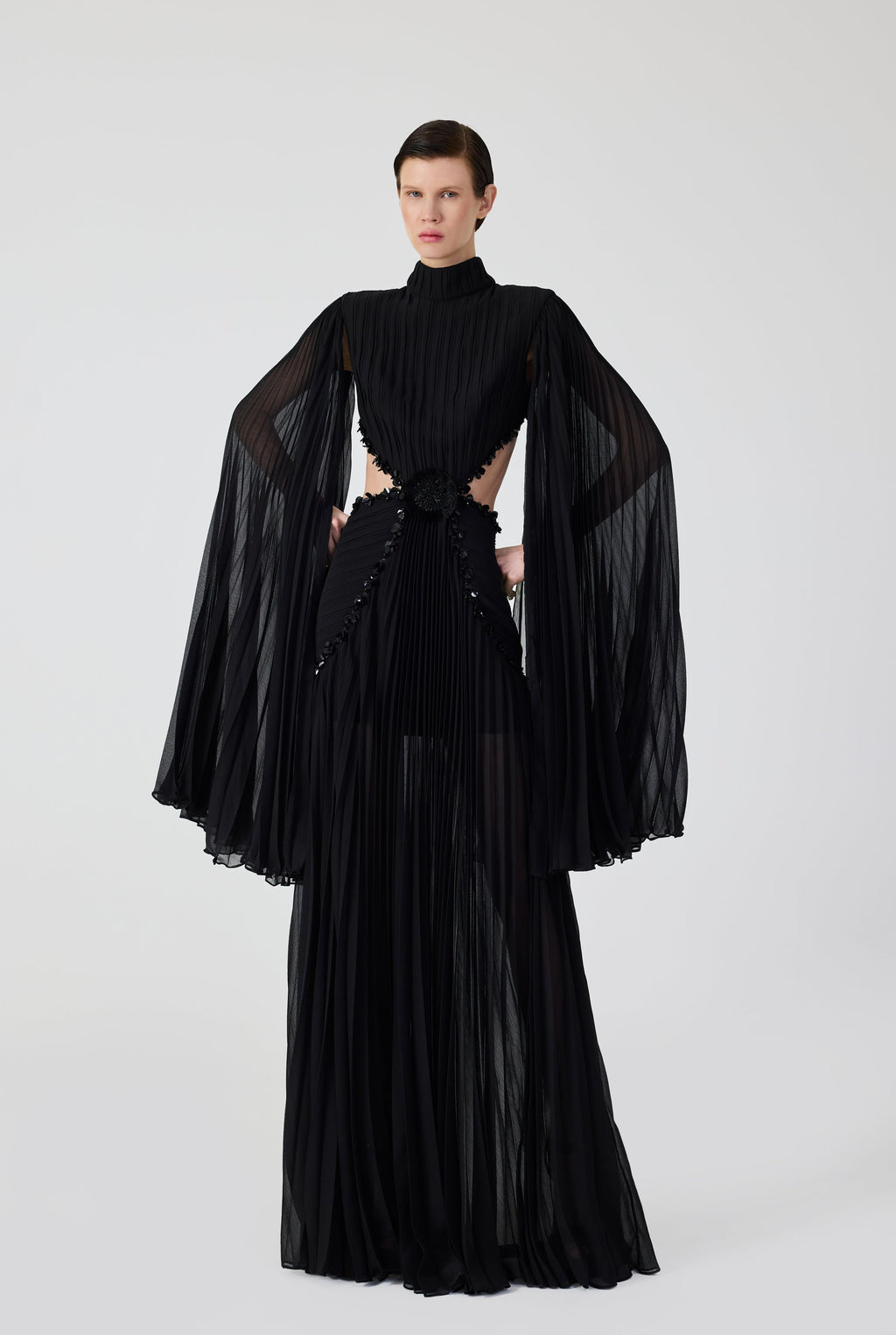 Haleia Pleated Maxi Dress