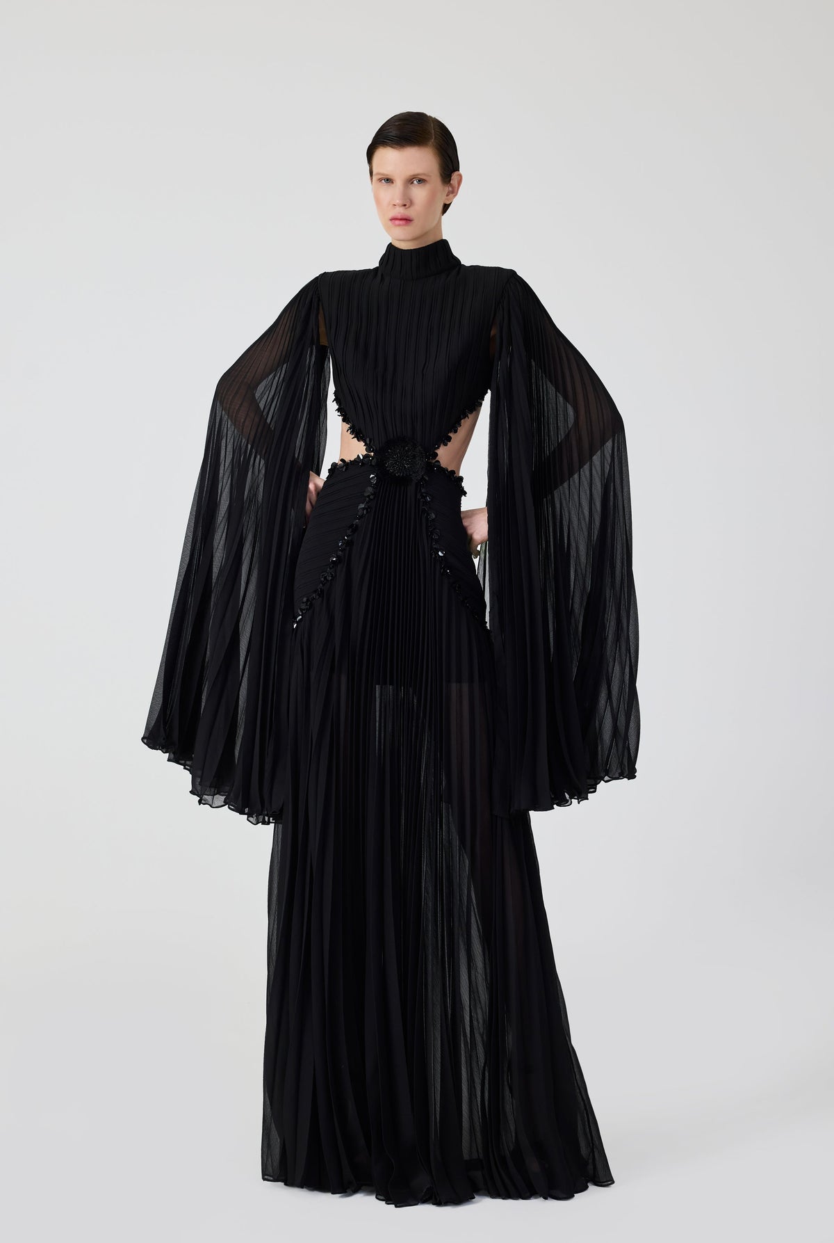 Haleia Pleated Maxi Dress