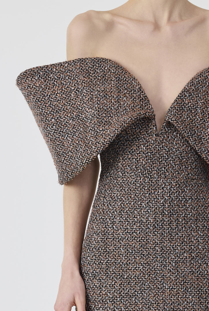 Haleia Tweed Long Dress
