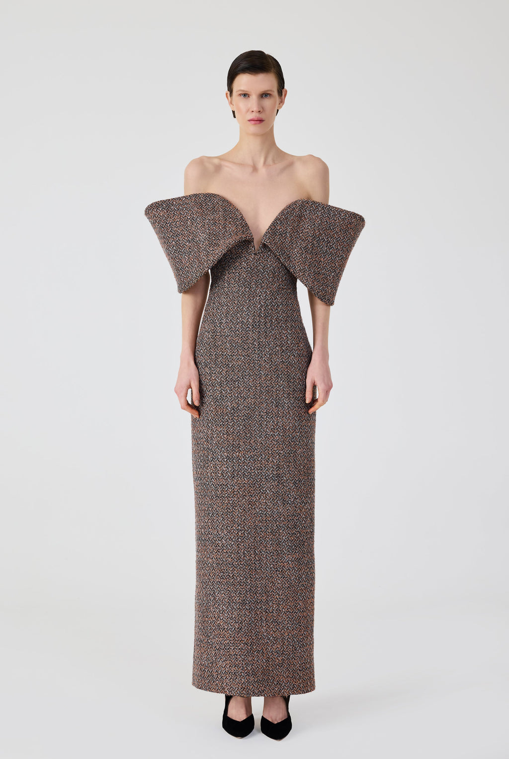 Haleia Tweed Long Dress