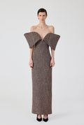 Haleia Tweed Long Dress