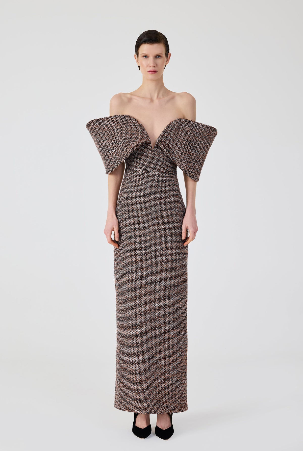 Haleia Tweed Long Dress