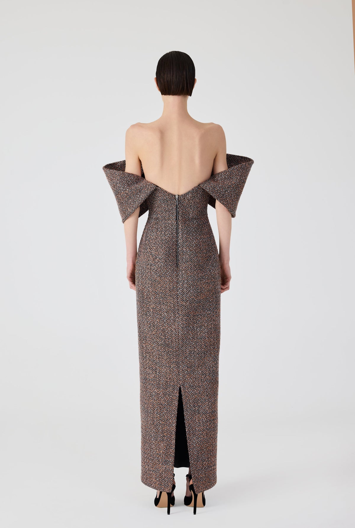 Haleia Tweed Long Dress