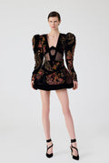 Haleia Fleur Eventail Mini Dress