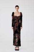 Haleia Fleur Eventail Midi Dress