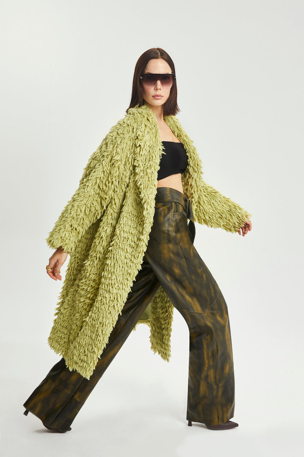 Haleia Yün Görünümlü Midi Kaban