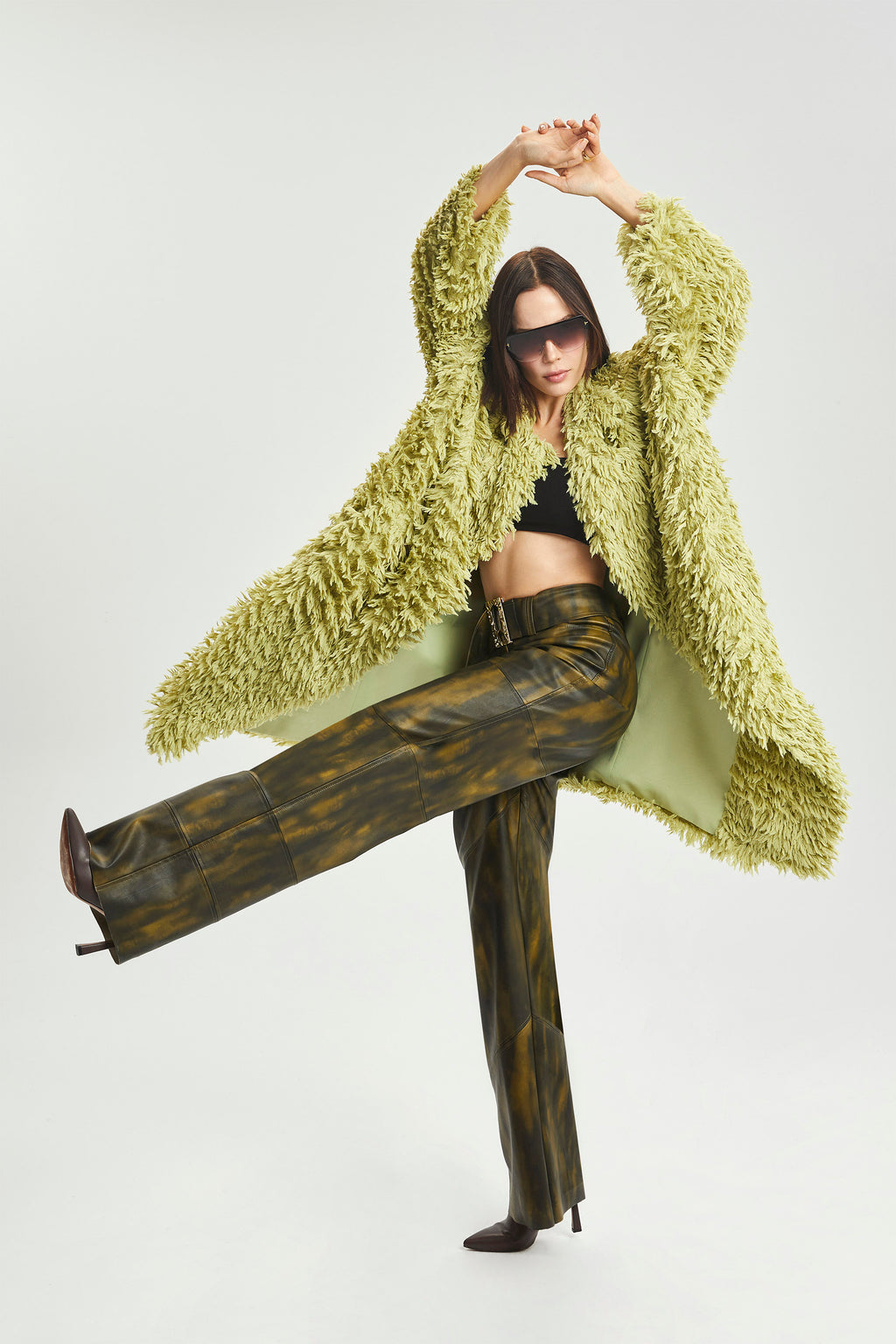 Haleia Yün Görünümlü Midi Kaban