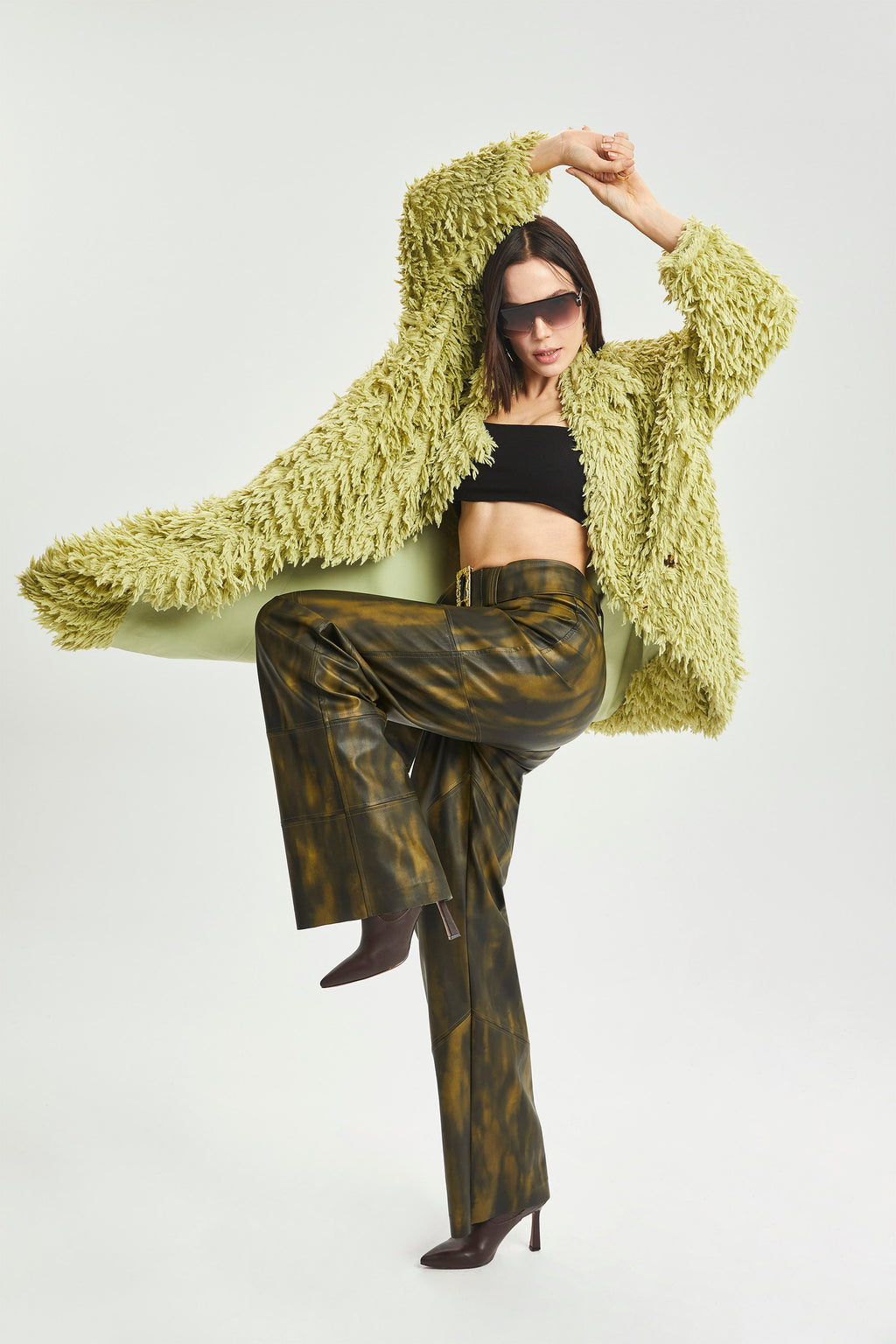 Haleia Yün Görünümlü Midi Kaban