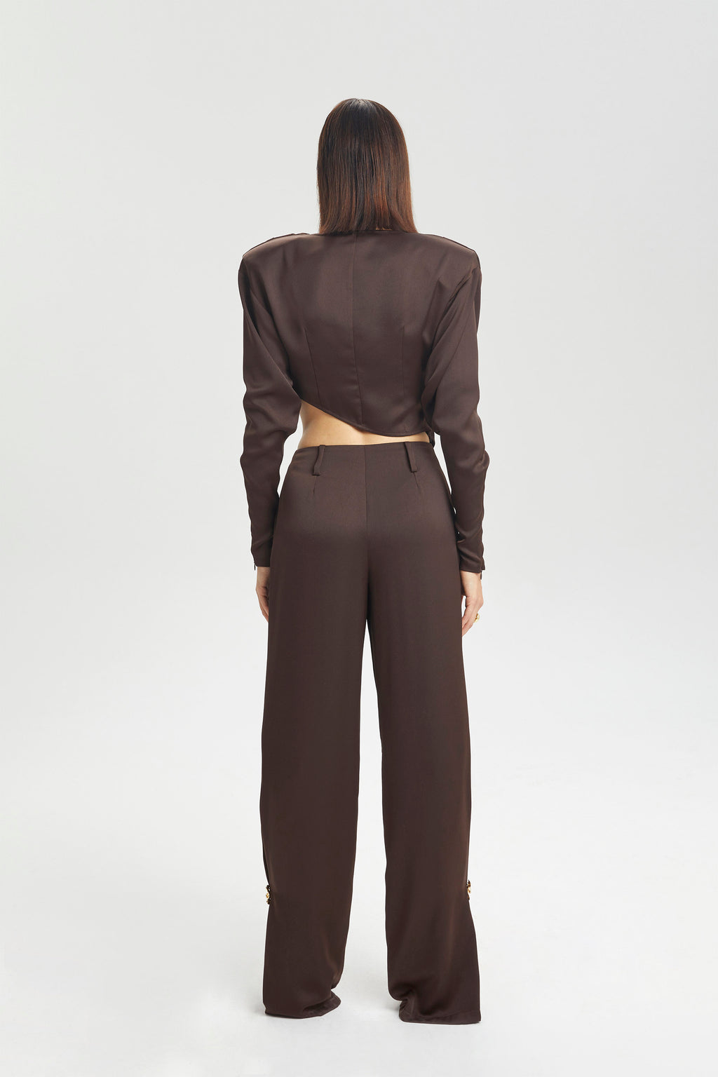 Haleia Düz Paça Saten Pantolon