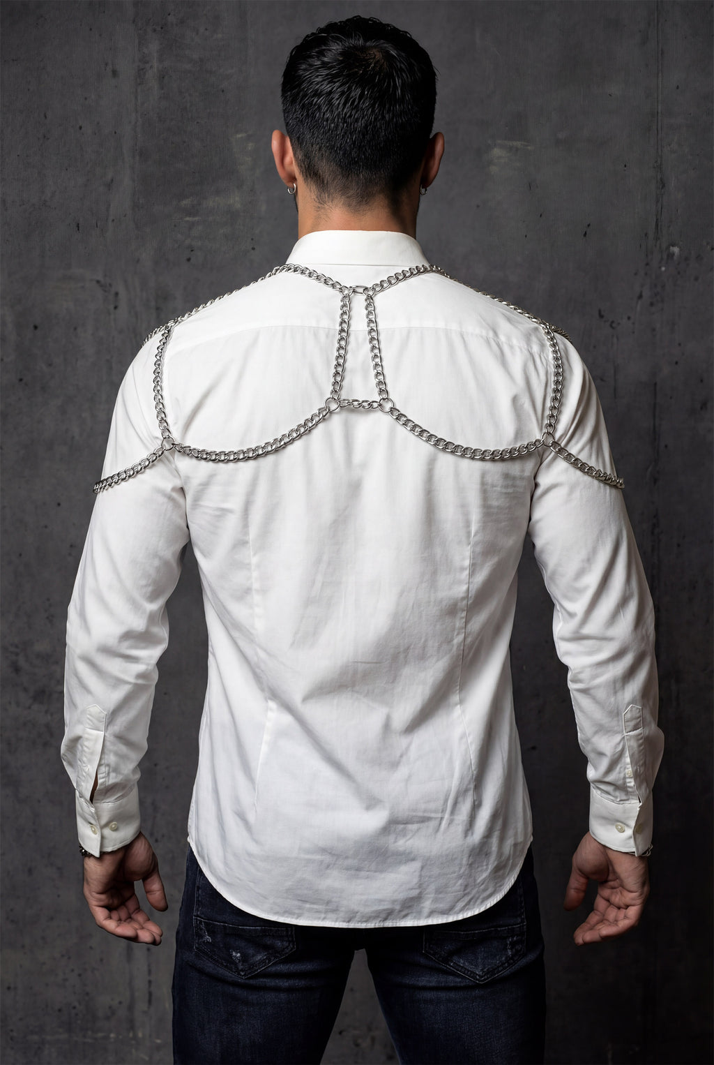 Piel Silver Handmade Chain Shoulder Harness