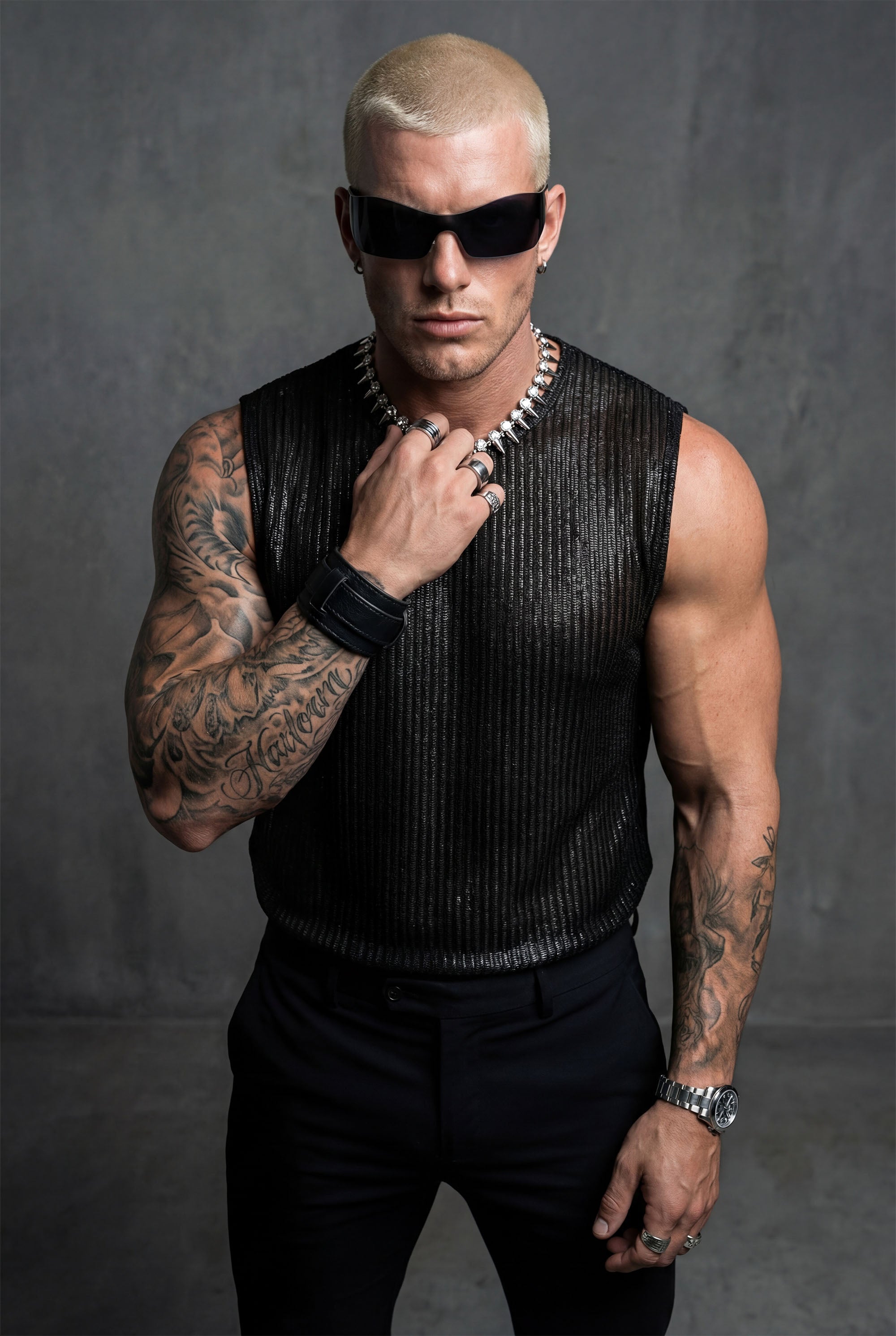 Piel Dark Web Kolsuz Saten Atlet