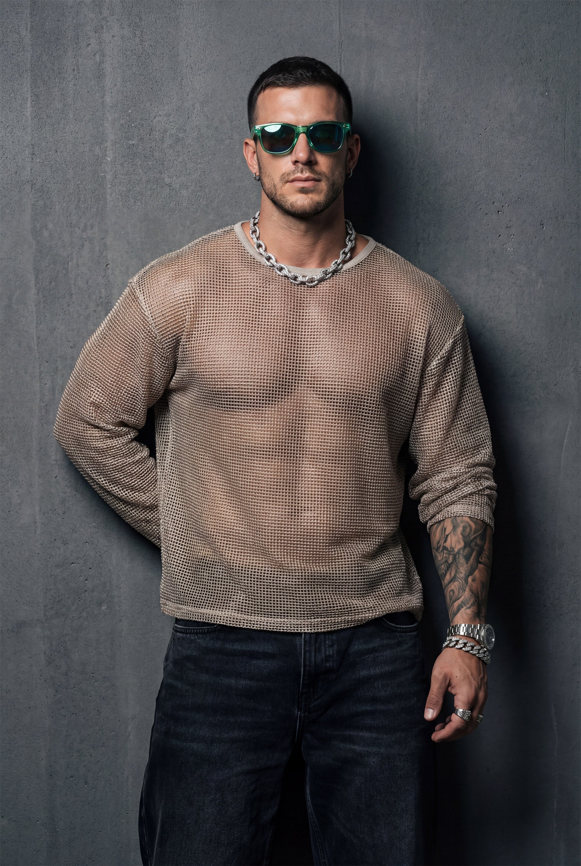 Piel Transparan File Oversize Unisex Sweat Shirt