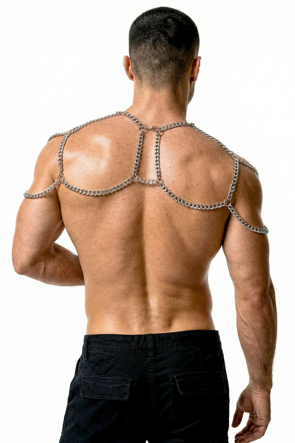 Piel Silver Handmade Chain Shoulder Harness