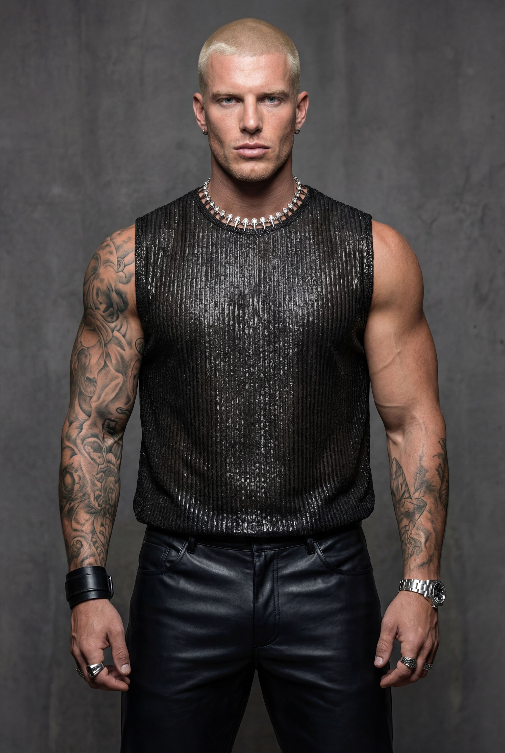 Piel Dark Web Kolsuz Saten Atlet