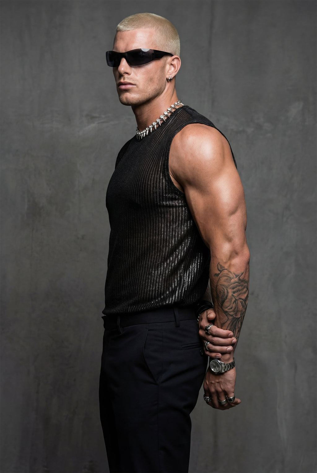 Piel Dark Web Kolsuz Saten Atlet