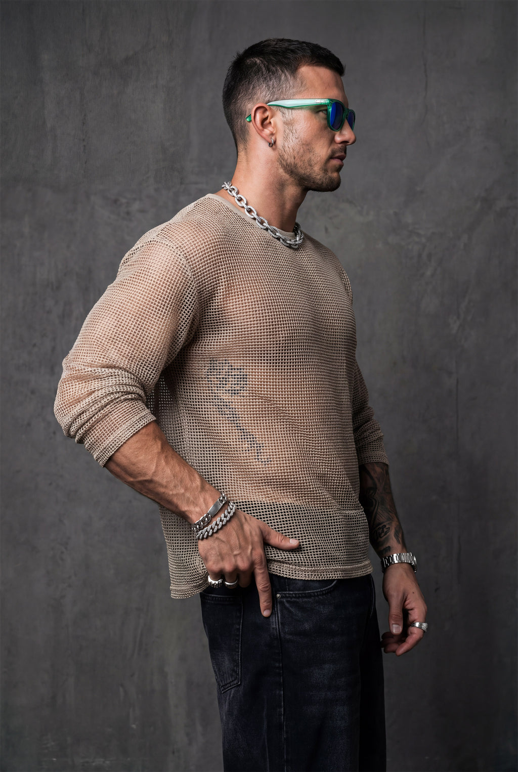 Piel Transparan File Oversize Unisex Sweat Shirt