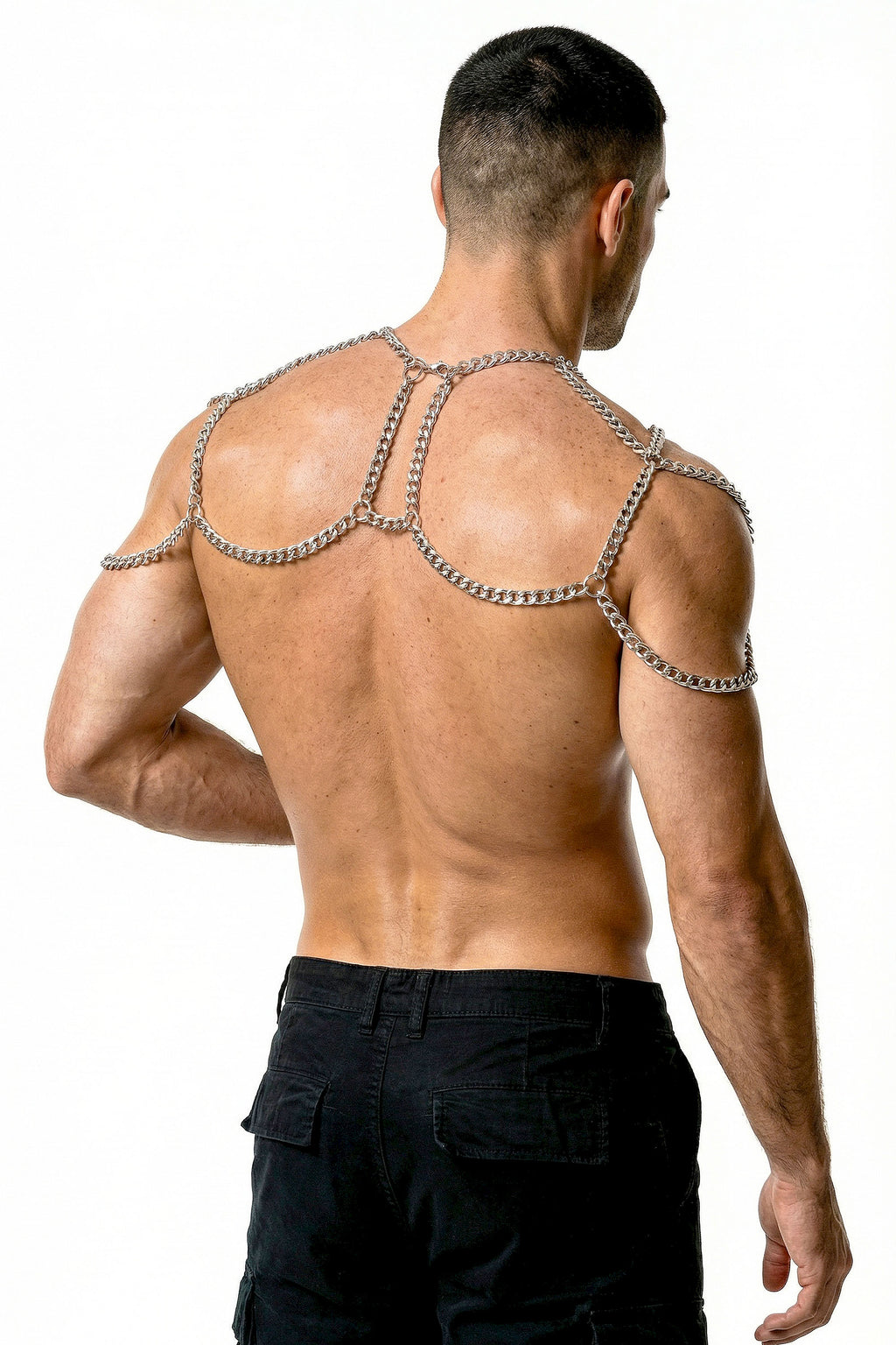 Piel Silver Handmade Chain Shoulder Harness