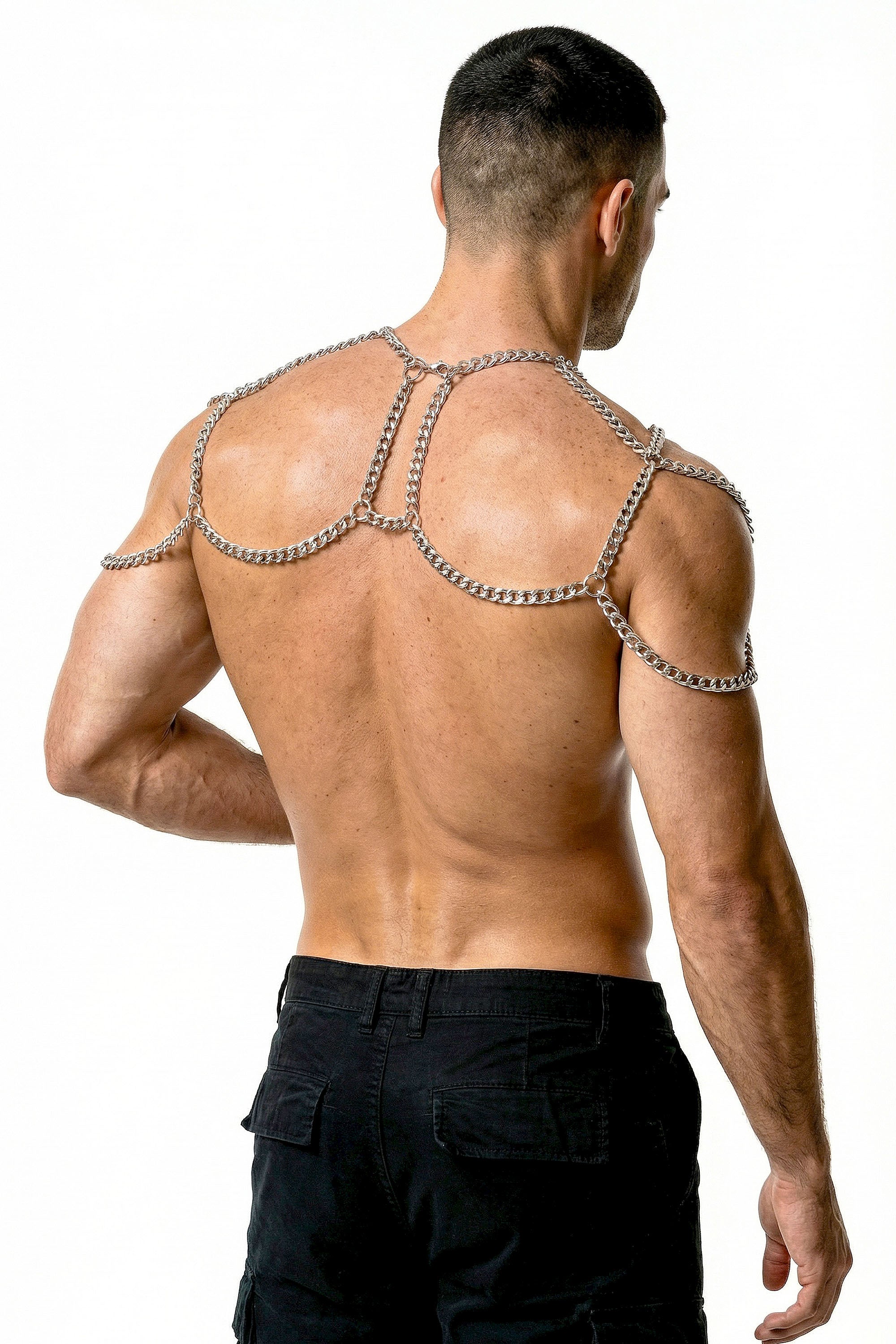 Piel Silver Handmade Chain Shoulder Harness