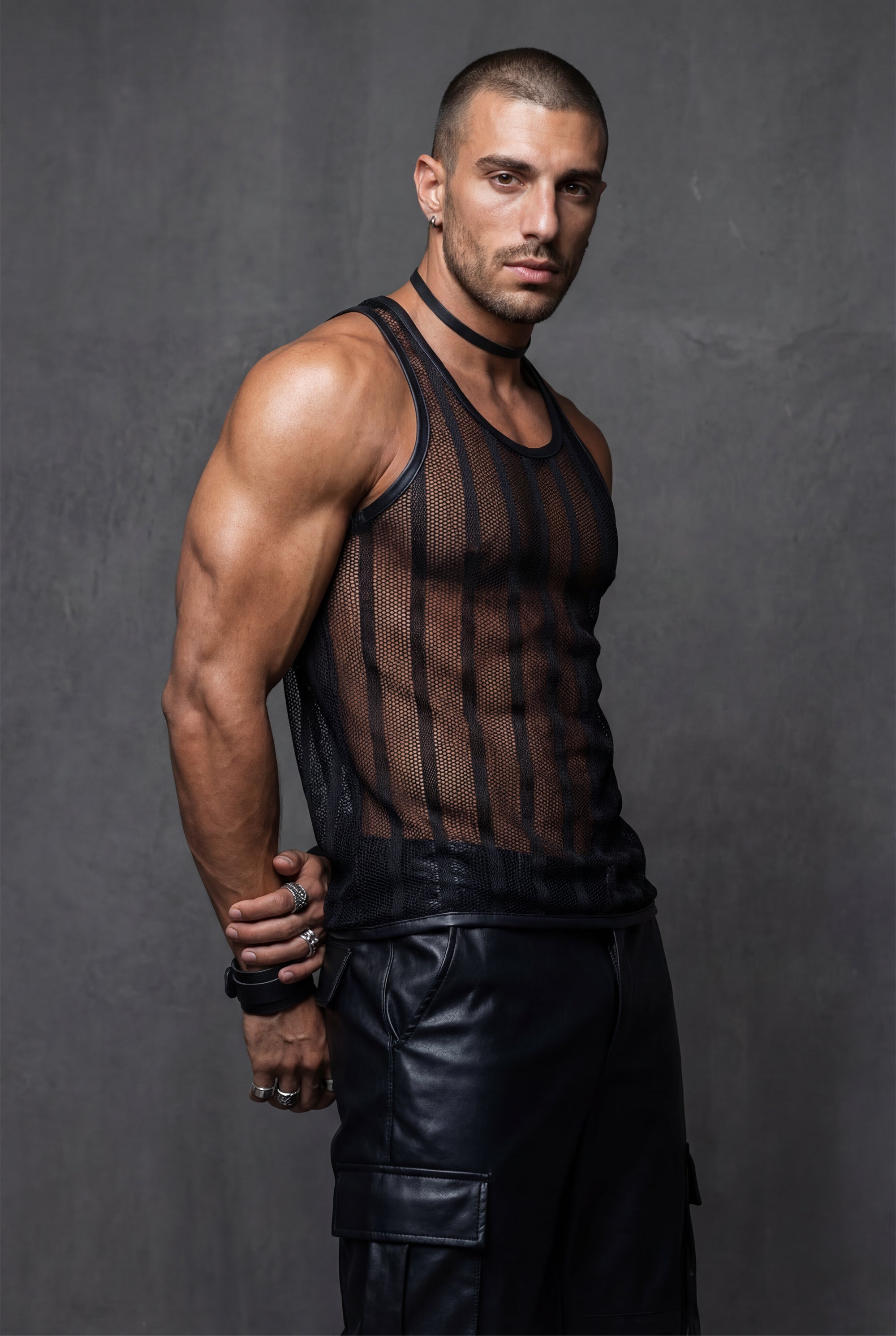 Piel File Deri Detaylı Atlet