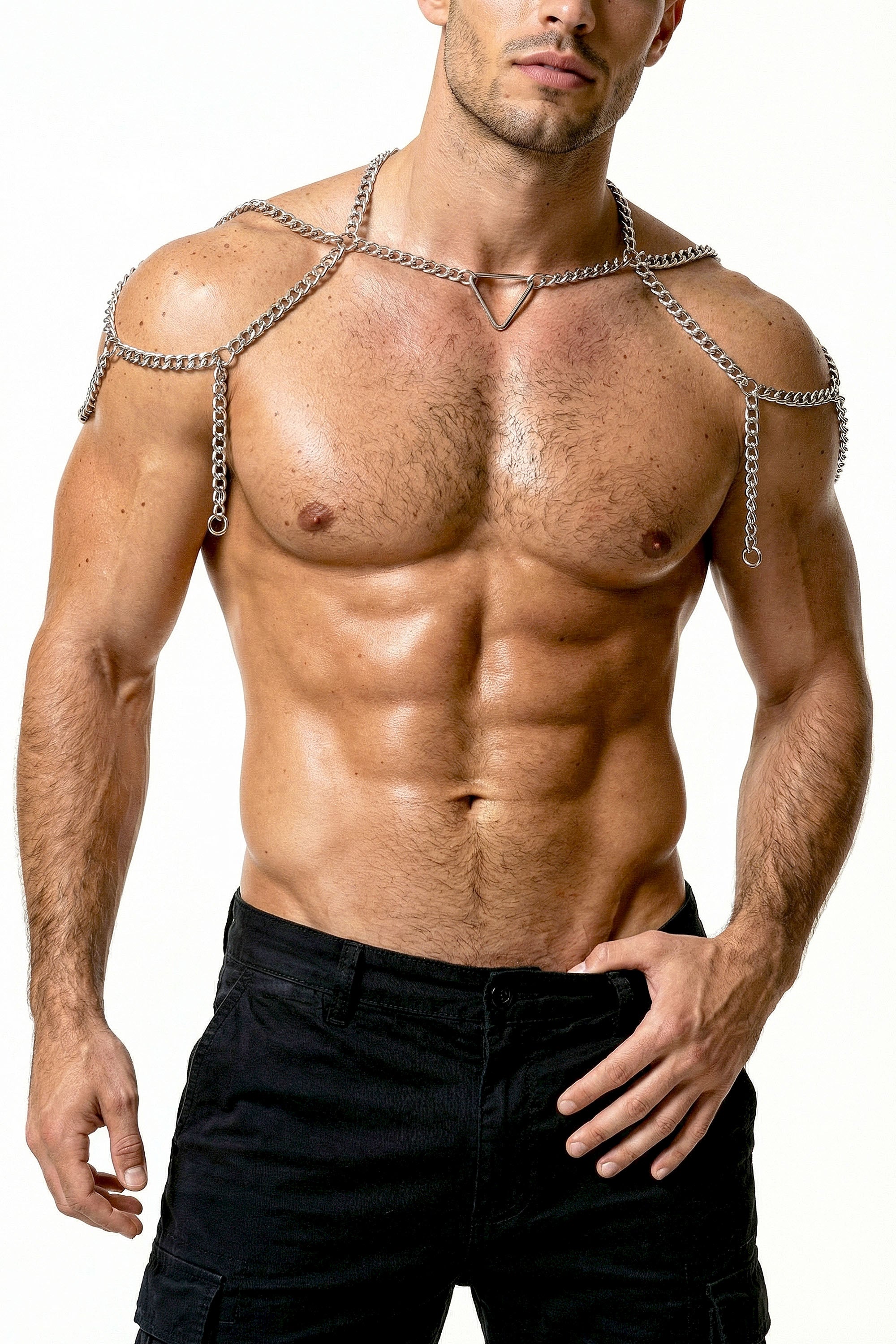 Piel Silver Handmade Chain Shoulder Harness