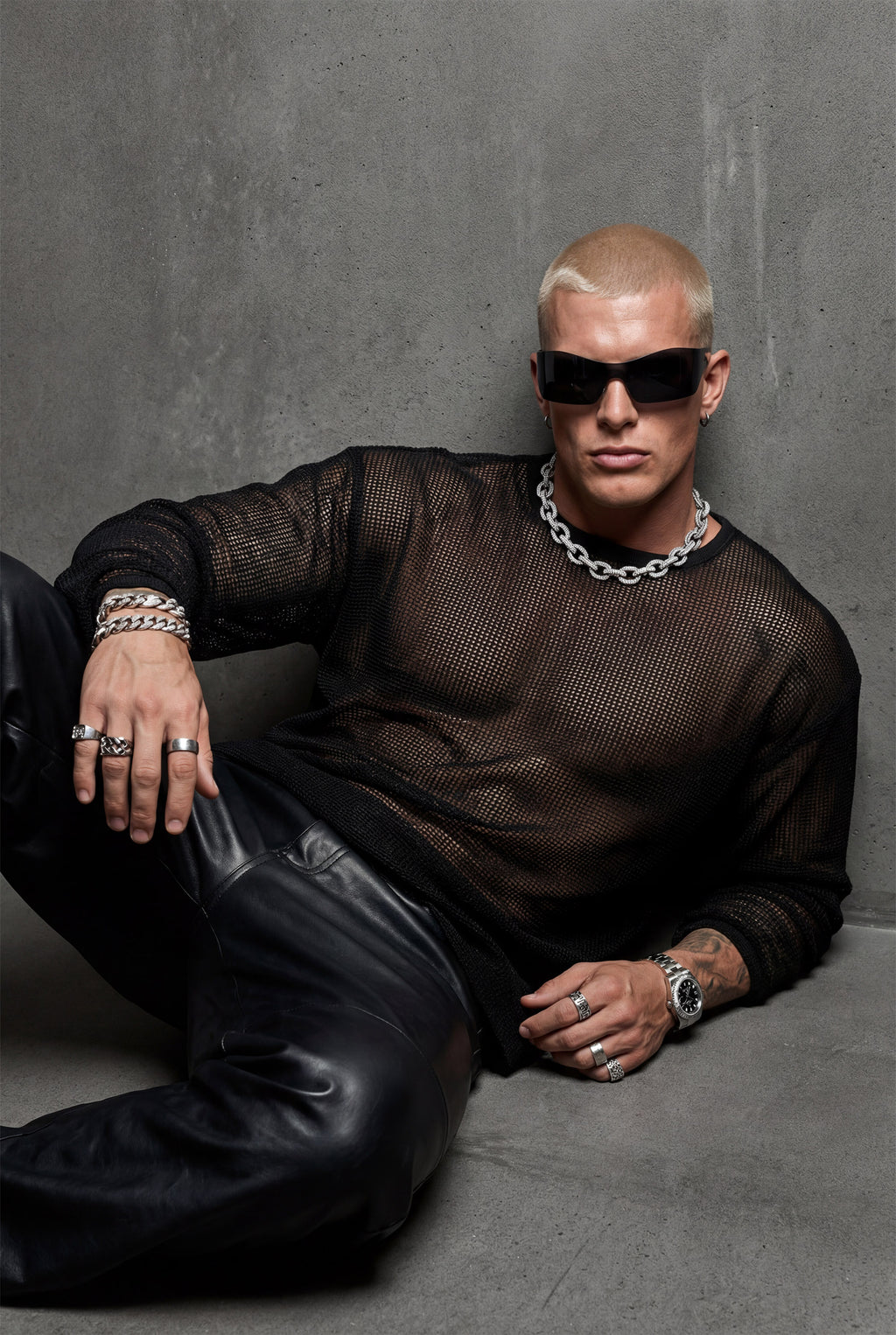 Piel Transparan File Oversize Unisex Sweat Shirt