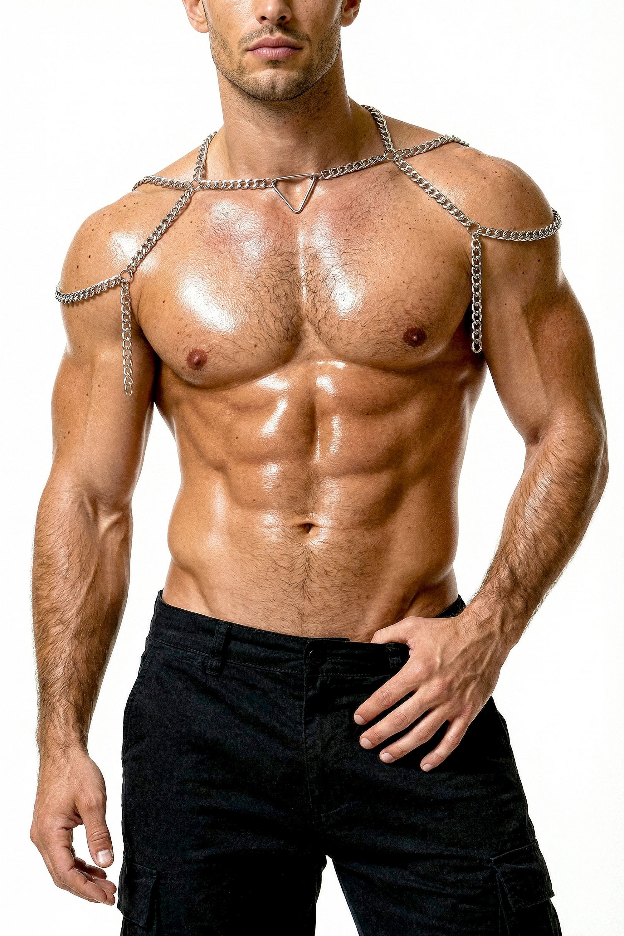 Piel Silver Handmade Chain Shoulder Harness