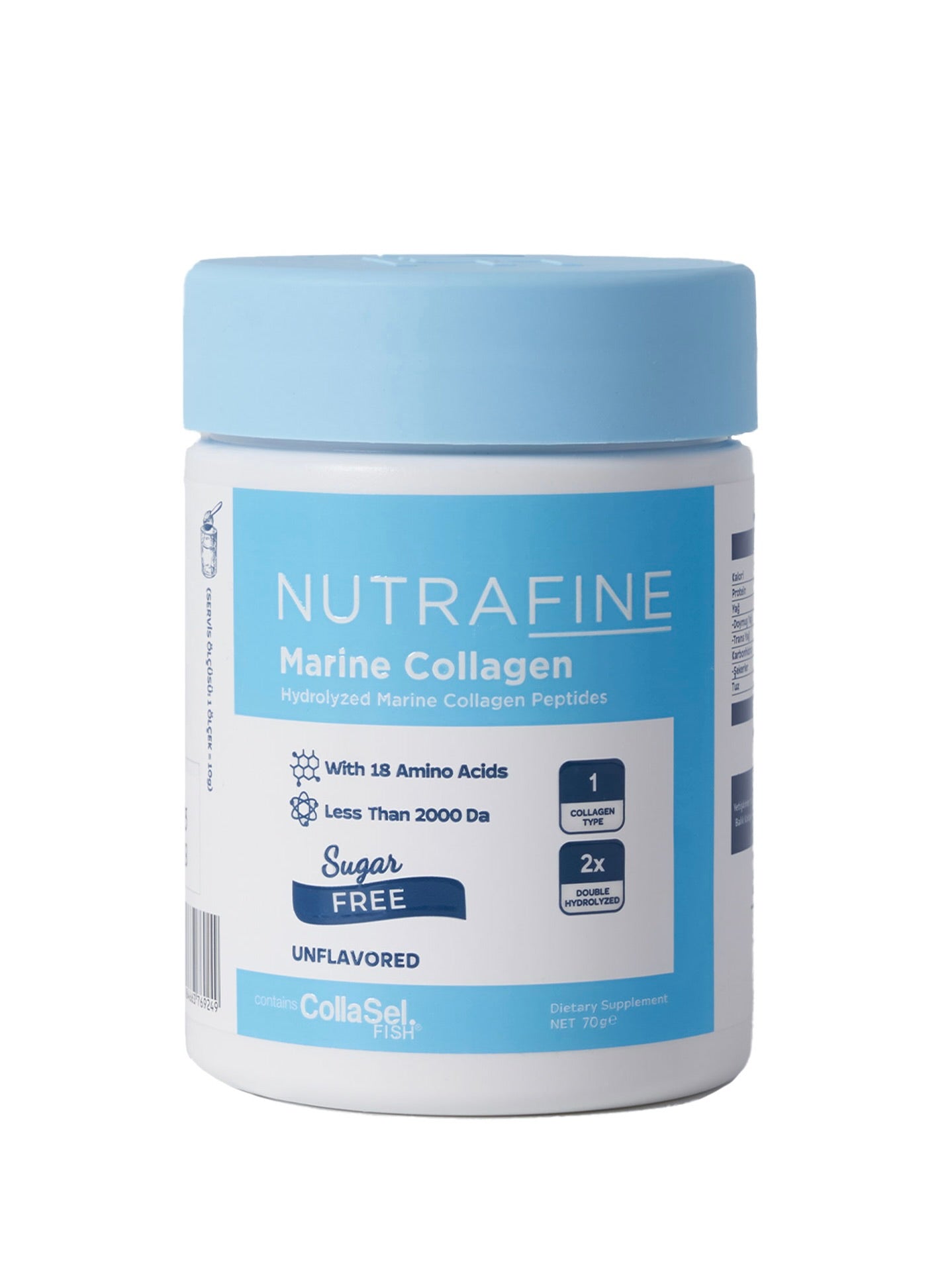 Nutrafine Marine Kolojen Peptitleri – Klinik Çalışmalı Tip I Kolajen 70 Gr