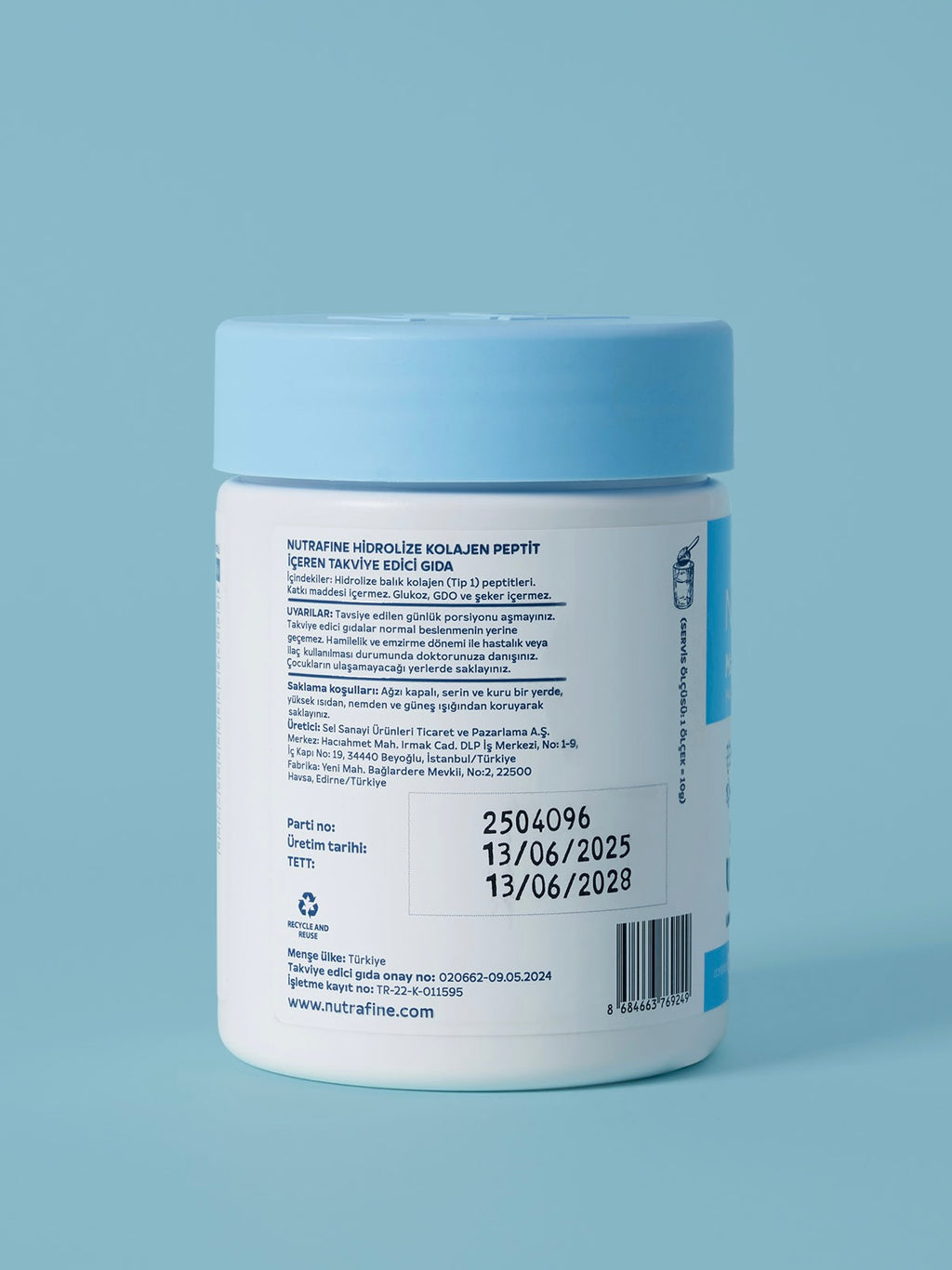 Nutrafine Marine Kolojen Peptitleri – Klinik Çalışmalı Tip I Kolajen 70 Gr