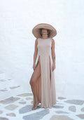 Tiny Deep Split Soft Sleeveless Dress