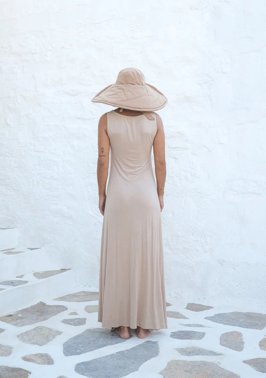 Tiny Deep Split Soft Sleeveless Dress