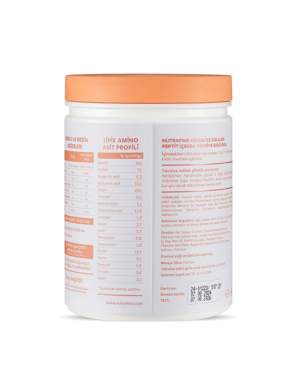 Nutrafine Kolajen Peptidleri 10.000 mg 300 Gr