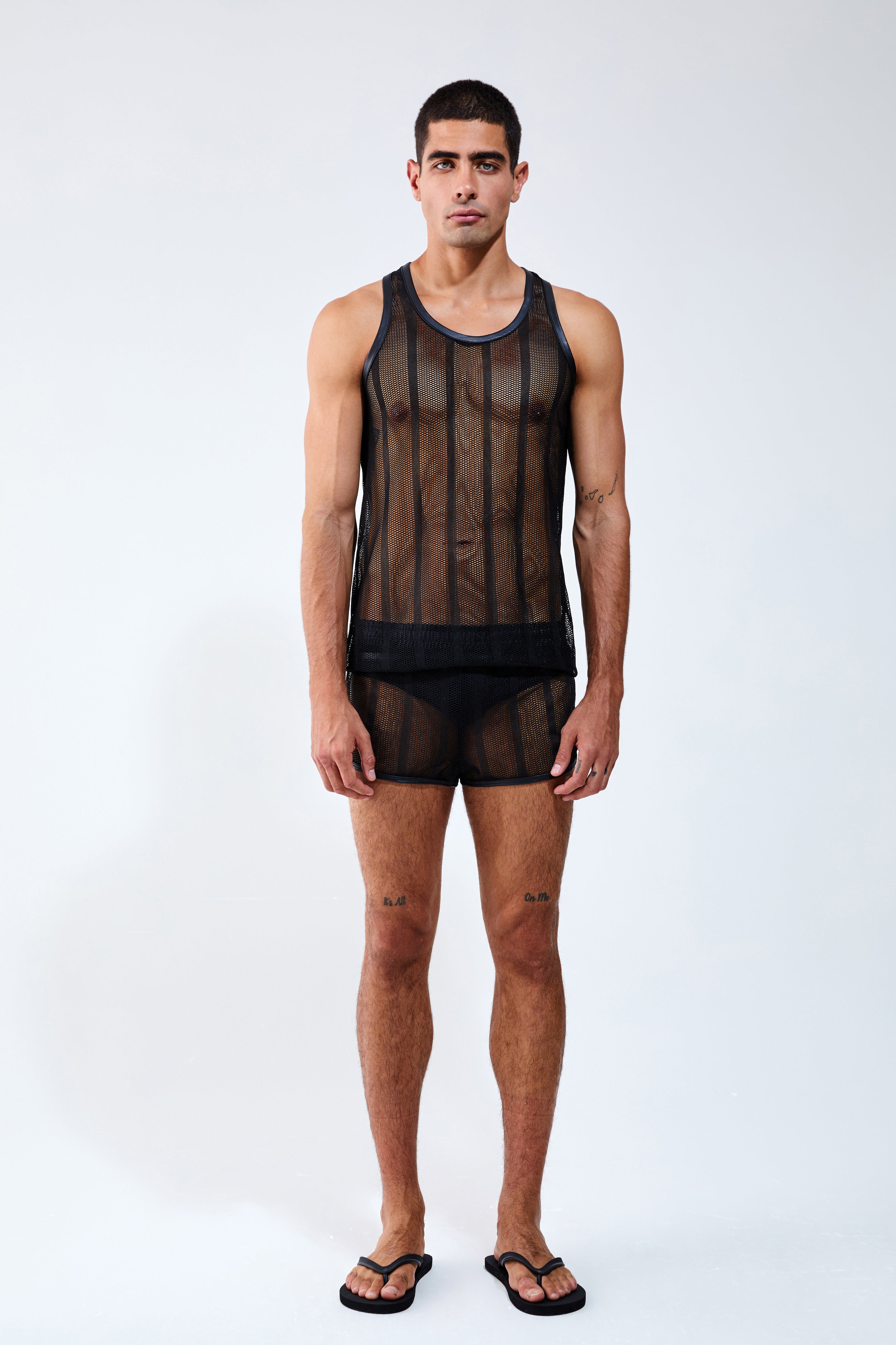 Piel File Deri Detaylı Atlet