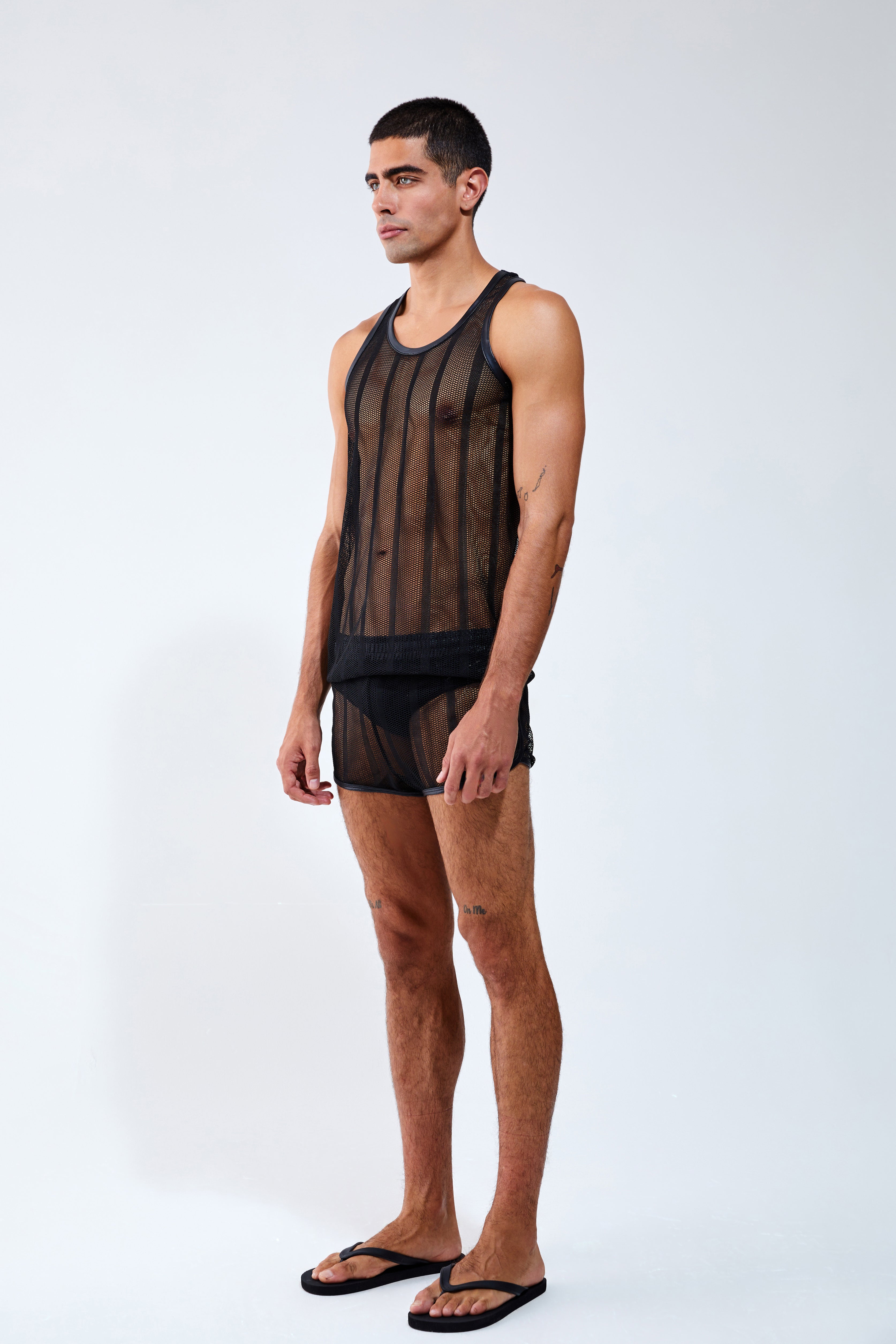 Piel File Deri Detaylı Atlet