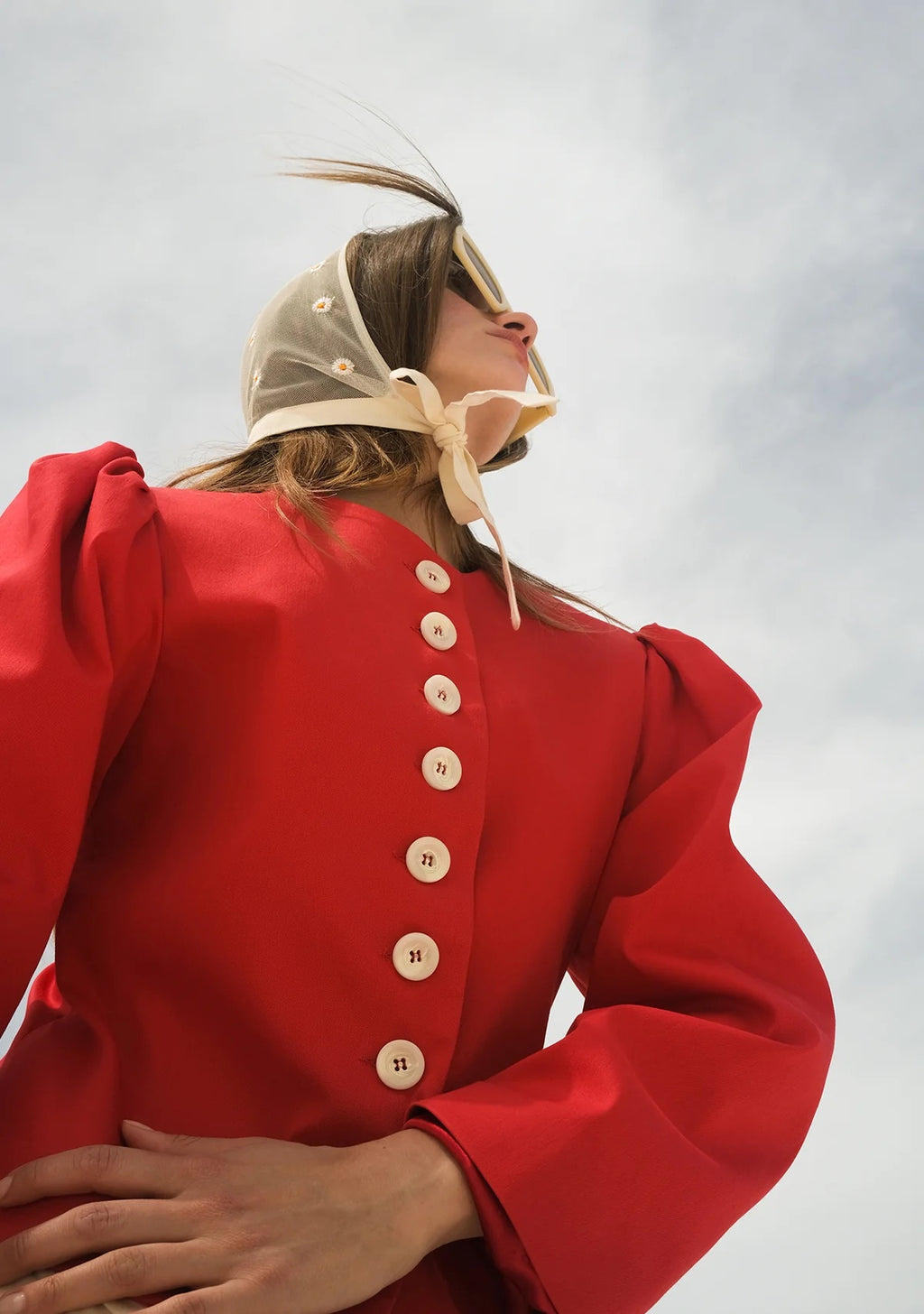 Tiny Önü Düğmeli Vatkalı Büzgülü Ceket