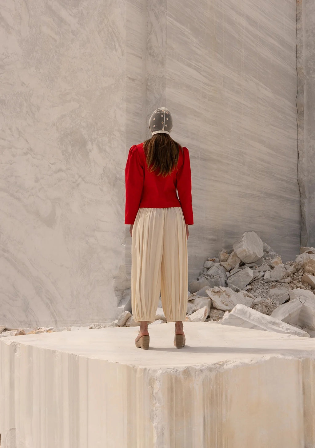 Tiny Önü Düğmeli Vatkalı Büzgülü Ceket