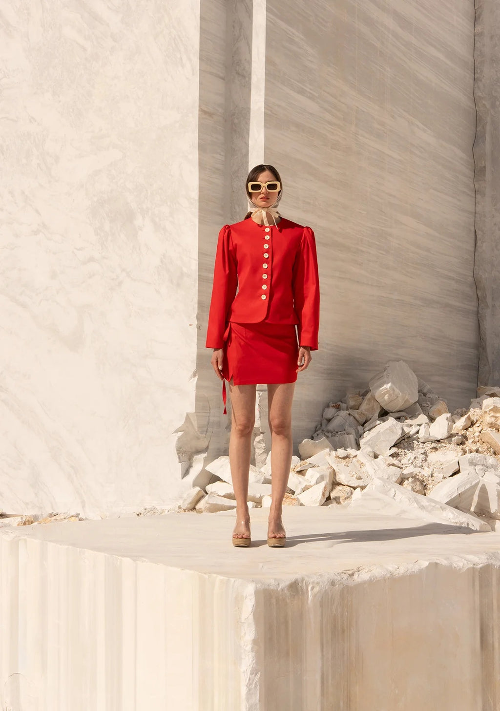 Tiny Önü Düğmeli Vatkalı Büzgülü Ceket