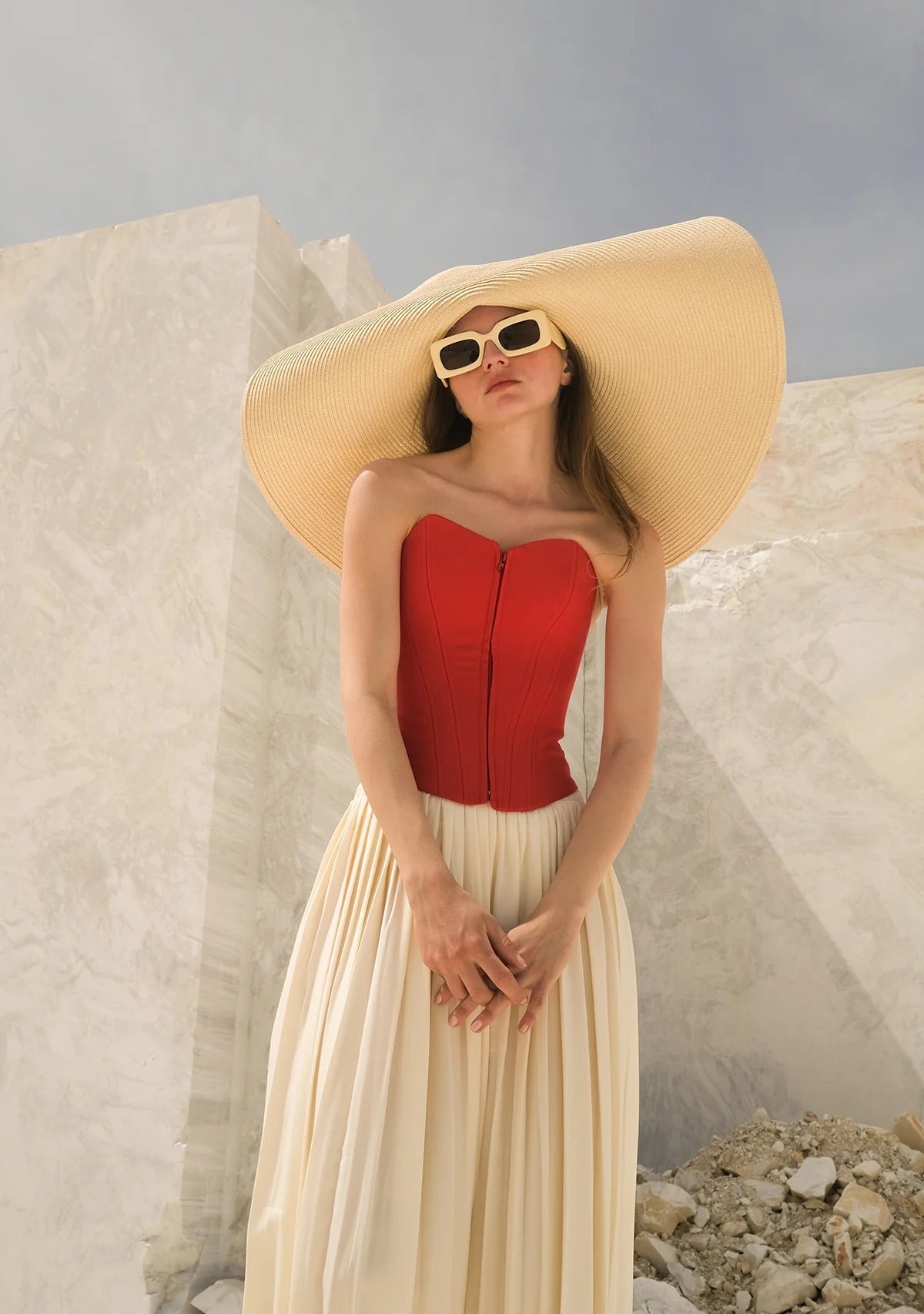 Tiny Önü Fermuarlı Sırtı Ayarlanabilir Balenli Korse