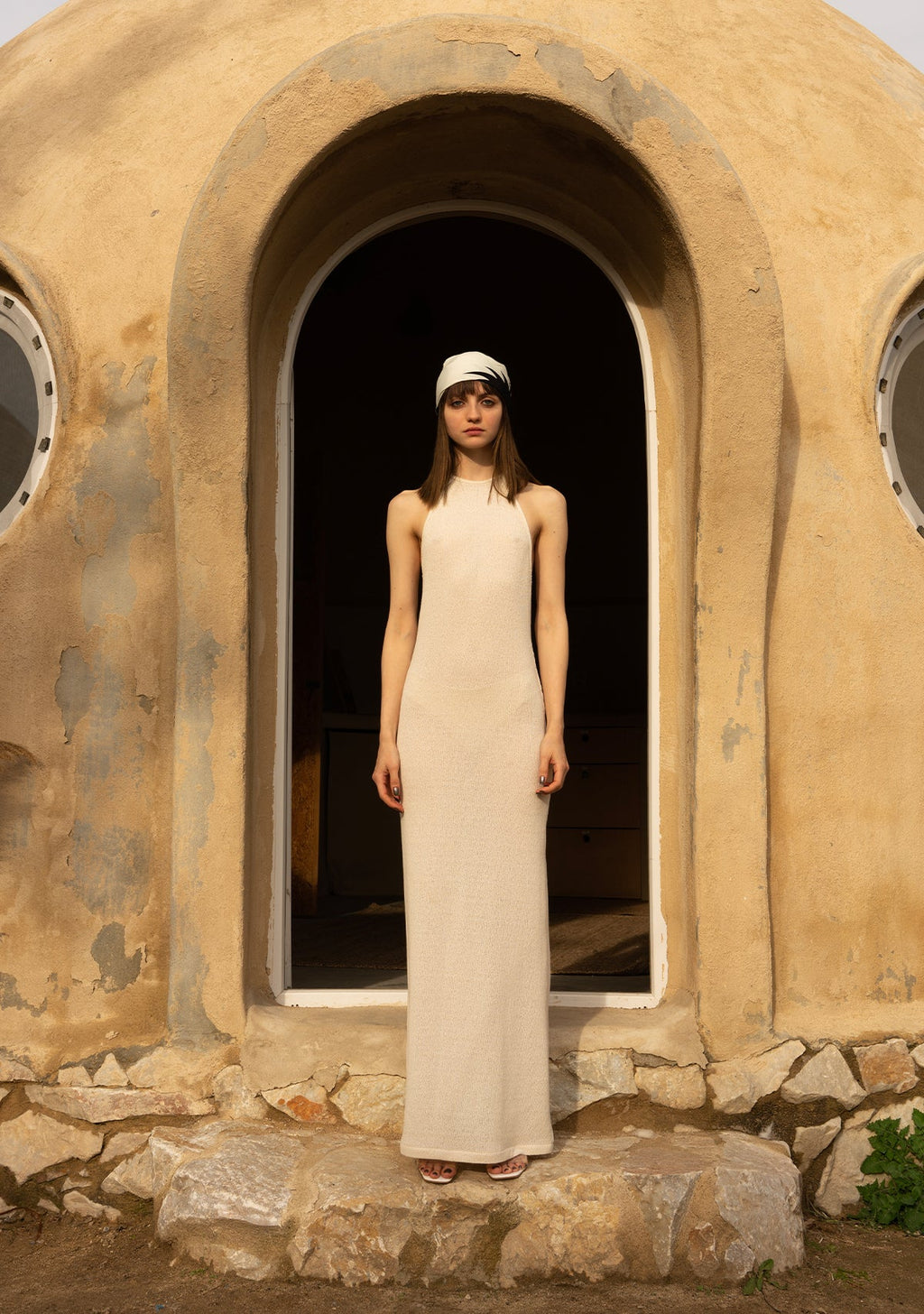 Tiny Halter Yaka Triko Elbise