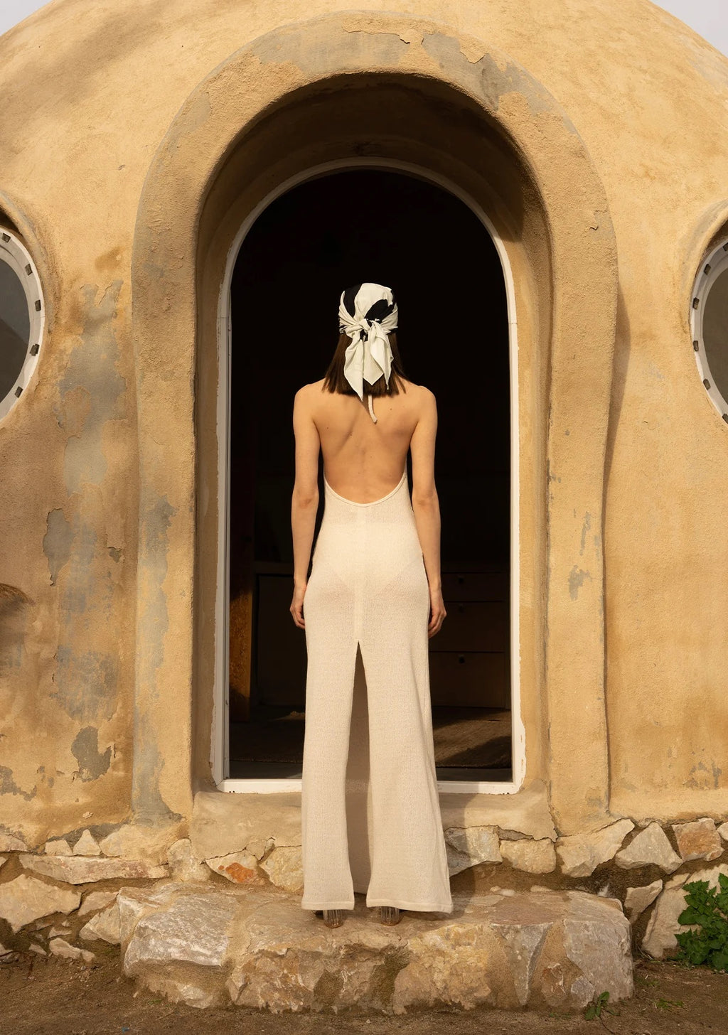 Tiny Halter Yaka Triko Elbise