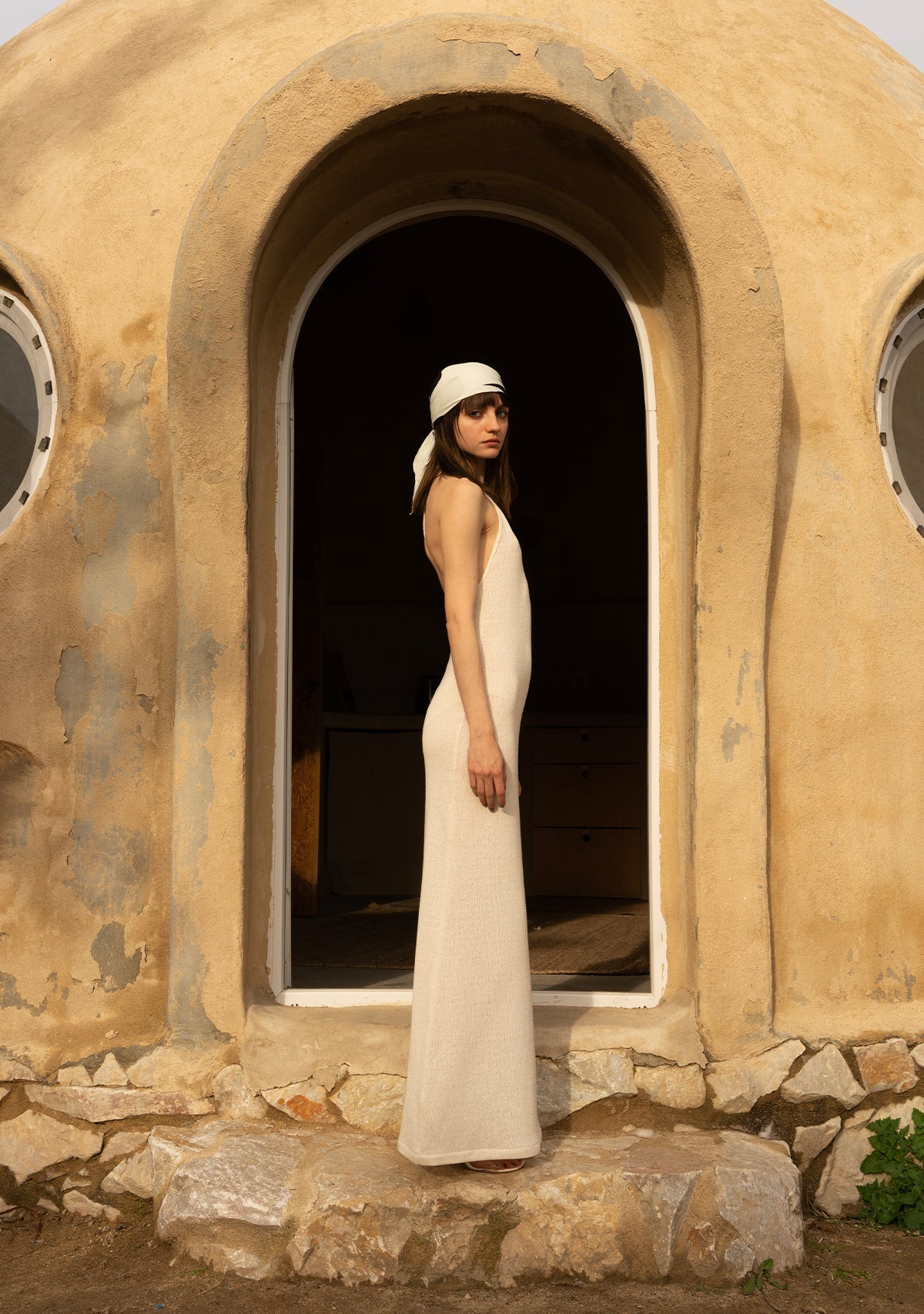 Tiny Halter Yaka Triko Elbise